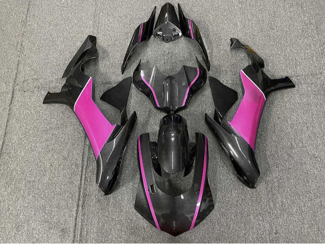 Kohlefaser & Pink 2015-2019 Yamaha R1 Motorrad Verkleidung Kohlefaser & Pink 2015-2019 Yamaha R1 Motorrad Verkleidung