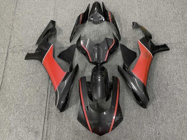 Kohlefaser & Rot 2015-2019 Yamaha R1 Motorrad Verkleidung