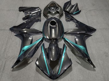 Kohlefaser Stil Mit Hellblau 2004-2006 Yamaha R1 Motorrad Verkleidung