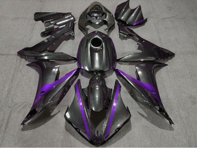 Kohlefaser Stil Mit Lila 2004-2006 Yamaha R1 Motorrad Verkleidung Kohlefaser Stil Mit Lila 2004-2006 Yamaha R1 Motorrad Verkleidung