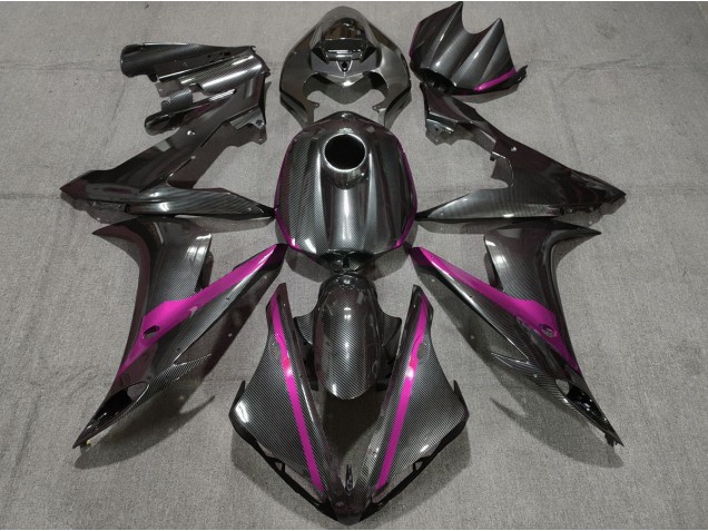Kohlefaser Stil Mit Pink 2004-2006 Yamaha R1 Motorrad Verkleidung Kohlefaser Stil Mit Pink 2004-2006 Yamaha R1 Motorrad Verkleidung