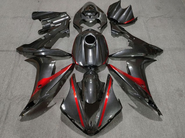 Kohlefaser Stil Mit Rot 2004-2006 Yamaha R1 Motorrad Verkleidung Kohlefaser Stil Mit Rot 2004-2006 Yamaha R1 Motorrad Verkleidung