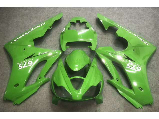 Kräftiges Grün 2006-2008 Triumph Daytona 675 Motorrad Verkleidung Kräftiges Grün 2006-2008 Triumph Daytona 675 Motorrad Verkleidung