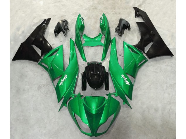 Kräftiges Grün Glänzend 2009-2012 Kawasaki ZX6R Motorrad Verkleidung Kräftiges Grün Glänzend 2009-2012 Kawasaki ZX6R Motorrad Verkleidung
