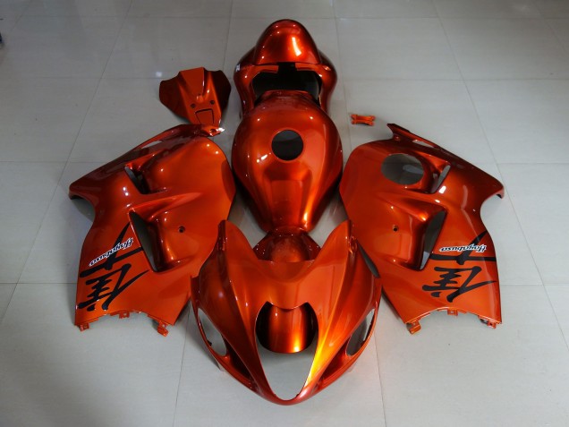 Kräftiges Orange Glänzend 1997-2007 Suzuki GSXR 1300 Motorrad Verkleidung