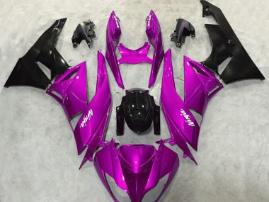 Kräftiges Pink Glänzend 2009-2012 Kawasaki ZX6R Motorrad Verkleidung