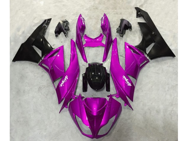 Kräftiges Pink Glänzend 2009-2012 Kawasaki ZX6R Motorrad Verkleidung Kräftiges Pink Glänzend 2009-2012 Kawasaki ZX6R Motorrad Verkleidung