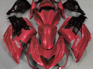 Kräftiges Rot 2012-2021 Kawasaki ZX14R Motorrad Verkleidung