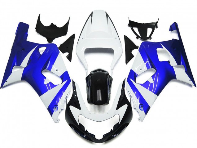 Leuchtend Blau & Weiß OEM Stil 2001-2003 Suzuki GSXR 600-750 Motorrad Verkleidung Leuchtend Blau & Weiß OEM Stil 2001-2003 Suzuki GSXR 600-750 Motorrad Verkleidung