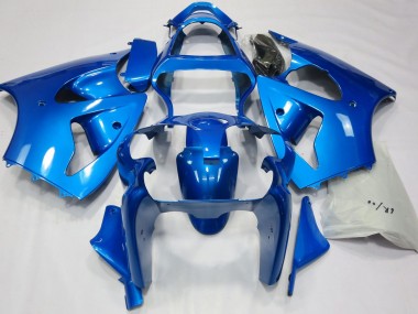Leuchtendes Blau 2000-2002 Kawasaki ZX6R Motorrad Verkleidung