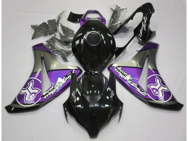 Lila Auf Schwarz Benutzerdefiniert 2008-2011 Honda CBR1000RR Motorrad Verkleidung Lila Auf Schwarz Benutzerdefiniert 2008-2011 Honda CBR1000RR Motorrad Verkleidung