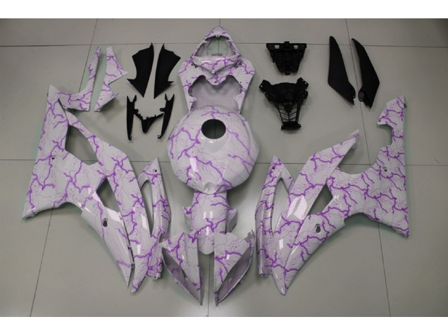 Lila Beleuchtung 2008-2016 Yamaha R6 Motorrad Verkleidung Lila Beleuchtung 2008-2016 Yamaha R6 Motorrad Verkleidung