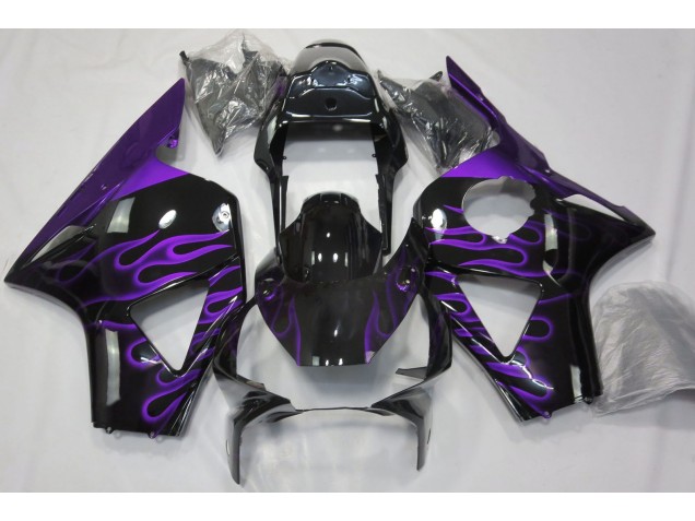Lila Flamme 2002-2003 Honda CBR954RR Motorrad Verkleidung Lila Flamme 2002-2003 Honda CBR954RR Motorrad Verkleidung