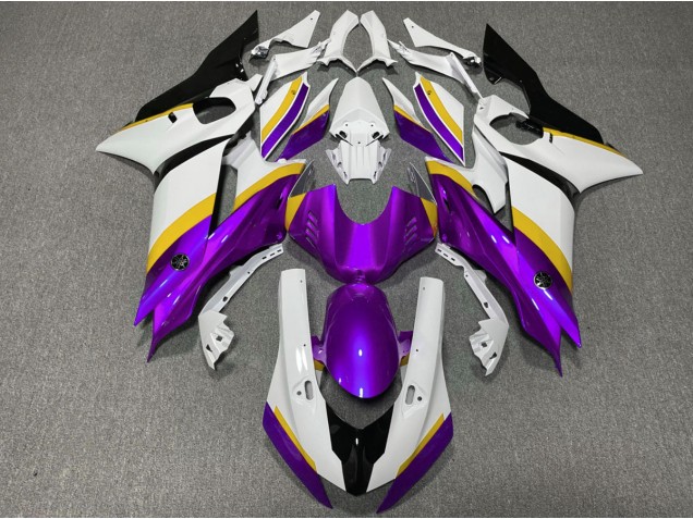 Lila-Gelber Glanz 2017-2021 Yamaha R6 Motorrad Verkleidung Lila-Gelber Glanz 2017-2021 Yamaha R6 Motorrad Verkleidung