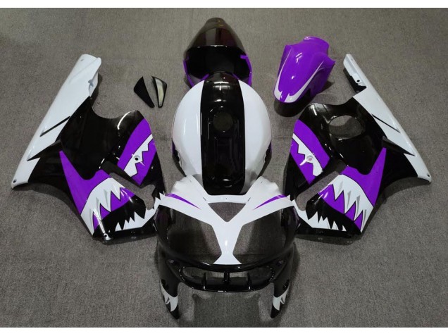 Lila Hai 2002-2005 Kawasaki ZX12R Motorrad Verkleidung Lila Hai 2002-2005 Kawasaki ZX12R Motorrad Verkleidung