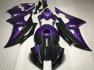 Lila Mit Carbonfaser-Stil 2008-2016 Yamaha R6 Motorrad Verkleidung