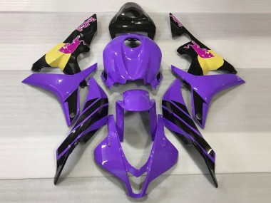 Lila & Rosa Stier 2007-2008 Honda CBR600RR Motorrad Verkleidung