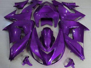 Lila Schlicht 2006-2007 Kawasaki ZX10R Motorrad Verkleidung