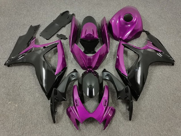 Lila & Schwarz 2006-2007 Suzuki GSXR 600-750 Motorrad Verkleidung Lila & Schwarz 2006-2007 Suzuki GSXR 600-750 Motorrad Verkleidung
