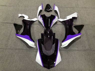 Lila-Schwarz-Weiß 2015-2019 Yamaha R1 Motorrad Verkleidung