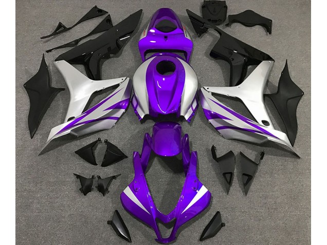Lila-Silber-Stil OEM 2007-2008 Honda CBR600RR Motorrad Verkleidung Lila-Silber-Stil OEM 2007-2008 Honda CBR600RR Motorrad Verkleidung