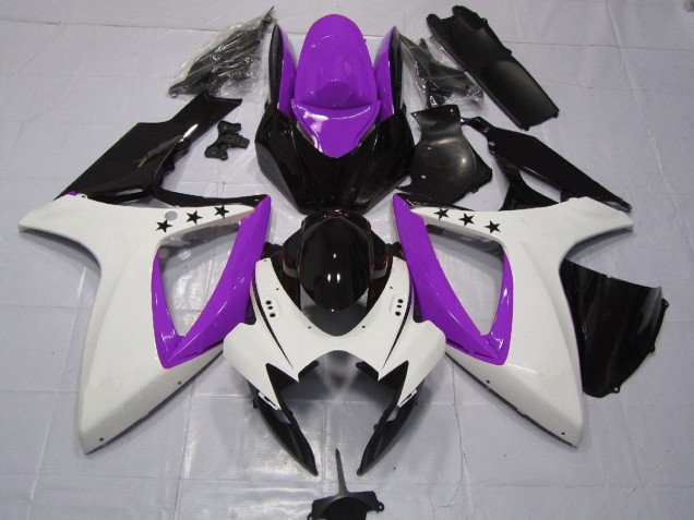 Lila Stern 2006-2007 Suzuki GSXR 600-750 Motorrad Verkleidung Lila Stern 2006-2007 Suzuki GSXR 600-750 Motorrad Verkleidung