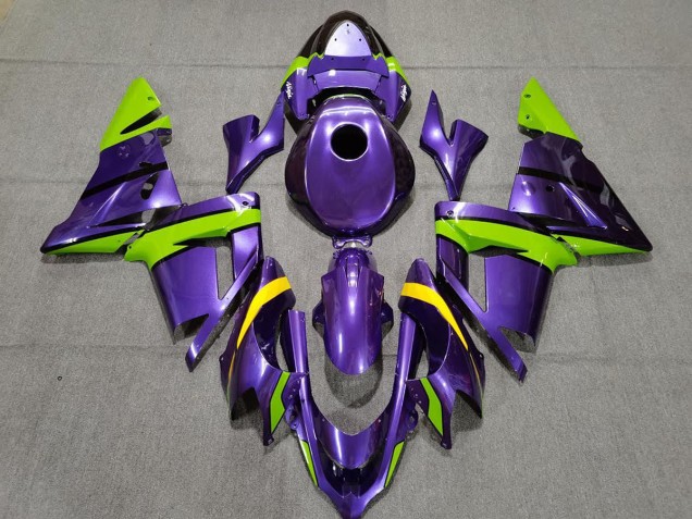 Lilagrün & Gelb 2004-2005 Kawasaki ZX10R Motorrad Verkleidung Lilagrün & Gelb 2004-2005 Kawasaki ZX10R Motorrad Verkleidung