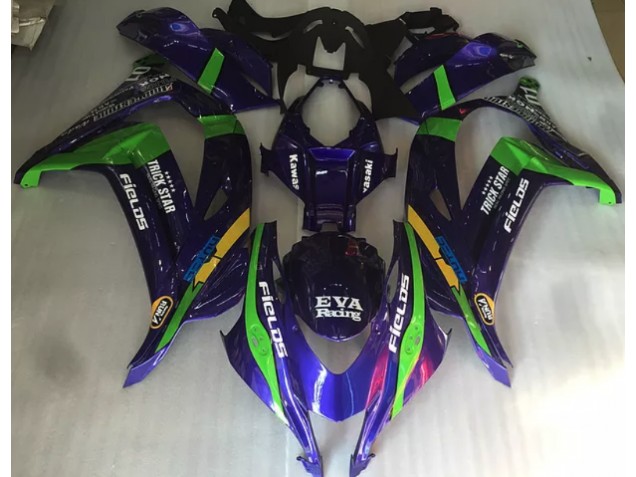 Lilagrün & Glanz 2016-2019 Kawasaki ZX10R Motorrad Verkleidung Lilagrün & Glanz 2016-2019 Kawasaki ZX10R Motorrad Verkleidung