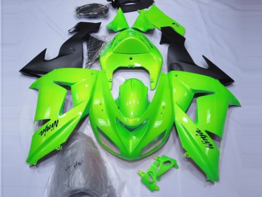 Limettengrün 2006-2007 Kawasaki ZX10R Motorrad Verkleidung