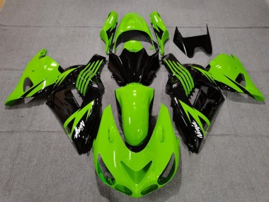 Limettengrün & Schwarz 2006-2011 Kawasaki ZX14R Motorrad Verkleidung