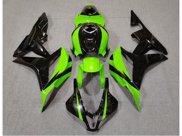 Limettengrün & Schwarz 2007-2008 Honda CBR600RR Motorrad Verkleidung Limettengrün & Schwarz 2007-2008 Honda CBR600RR Motorrad Verkleidung