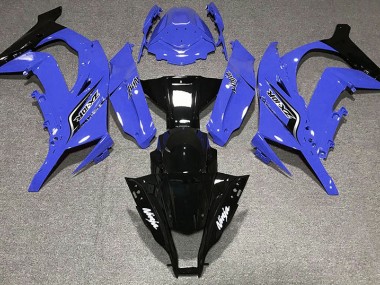 Logos In Glänzendem Blau 2011-2015 Kawasaki ZX10R Motorrad Verkleidung