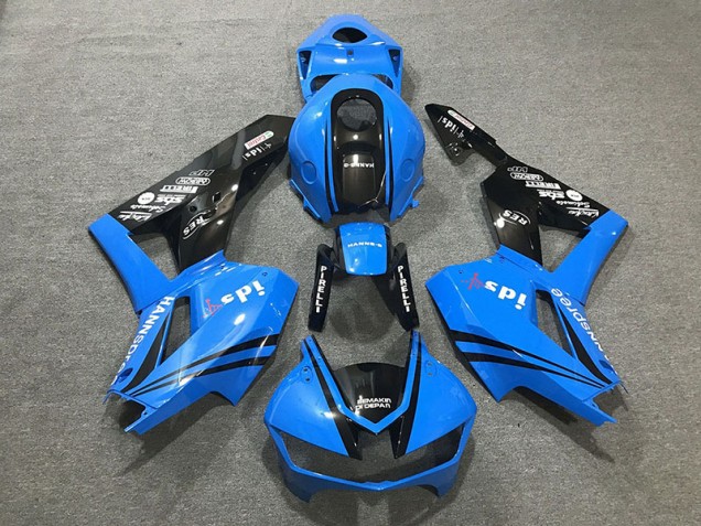 Logos In Glänzendem Blau 2013-2023 Honda CBR600RR Motorrad Verkleidung Logos In Glänzendem Blau 2013-2023 Honda CBR600RR Motorrad Verkleidung