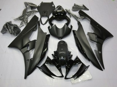 Matt & Glänzend Schwarz 2006-2007 Yamaha R6 Motorrad Verkleidung