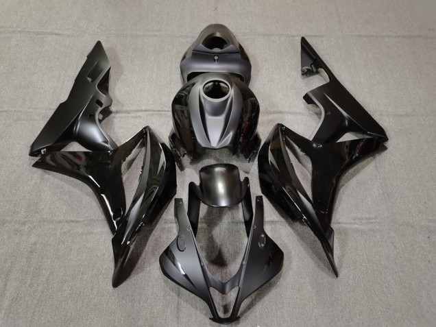 Matt & Glänzend Schwarz 2007-2008 Honda CBR600RR Motorrad Verkleidung Matt & Glänzend Schwarz 2007-2008 Honda CBR600RR Motorrad Verkleidung