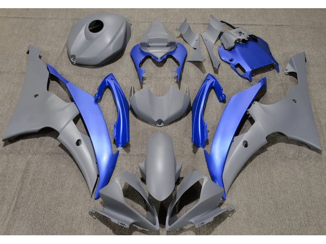 Matt Grau & Blau 2008-2016 Yamaha R6 Motorrad Verkleidung Matt Grau & Blau 2008-2016 Yamaha R6 Motorrad Verkleidung