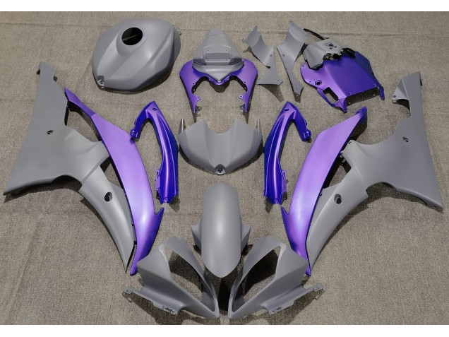Matt Grau & Lila 2008-2016 Yamaha R6 Motorrad Verkleidung Matt Grau & Lila 2008-2016 Yamaha R6 Motorrad Verkleidung