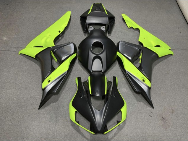Matt Grau Schwarz & Grün 2006-2007 Honda CBR1000RR Motorrad Verkleidung Matt Grau Schwarz & Grün 2006-2007 Honda CBR1000RR Motorrad Verkleidung