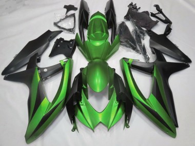 Matt Grün 2008-2010 Suzuki GSXR 600-750 Motorrad Verkleidung