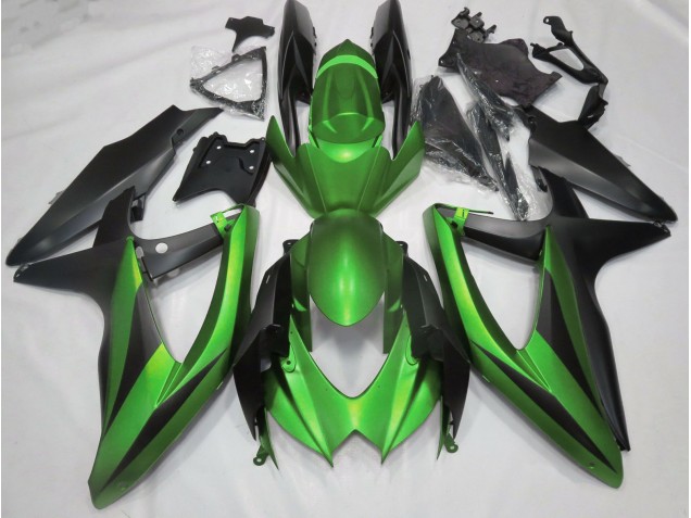 Matt Grün 2008-2010 Suzuki GSXR 600-750 Motorrad Verkleidung Matt Grün 2008-2010 Suzuki GSXR 600-750 Motorrad Verkleidung