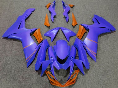 Matt Ozeanblau & Orange 2011-2024 Suzuki GSXR 600-750 Motorrad Verkleidung