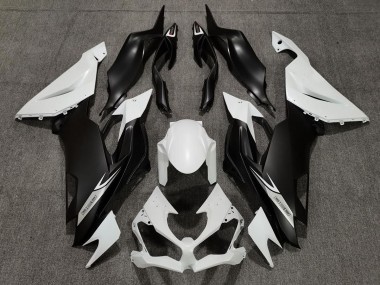 Matt Perlweiß & Schwarz 2019-2023 Kawasaki ZX6R Motorrad Verkleidung