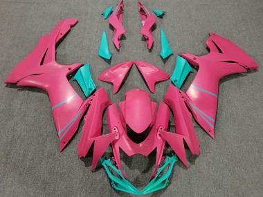 Matt Pink & Blaugrün 2011-2024 Suzuki GSXR 600-750 Motorrad Verkleidung
