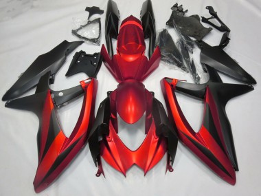 Matt Rot 2008-2010 Suzuki GSXR 600-750 Motorrad Verkleidung