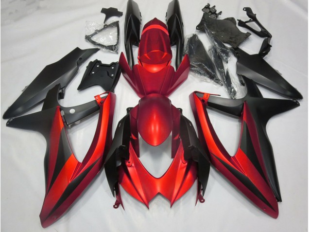 Matt Rot 2008-2010 Suzuki GSXR 600-750 Motorrad Verkleidung Matt Rot 2008-2010 Suzuki GSXR 600-750 Motorrad Verkleidung