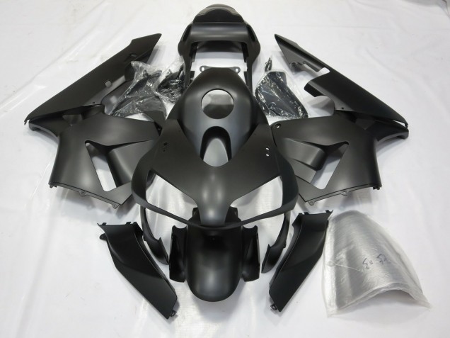 Matt Schwarz 2003-2004 Honda CBR600RR Motorrad Verkleidung Matt Schwarz 2003-2004 Honda CBR600RR Motorrad Verkleidung