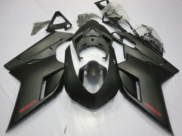 Matt Schwarz 2007-2014 Ducati 848 1098 1198 Motorrad Verkleidung Matt Schwarz 2007-2014 Ducati 848 1098 1198 Motorrad Verkleidung