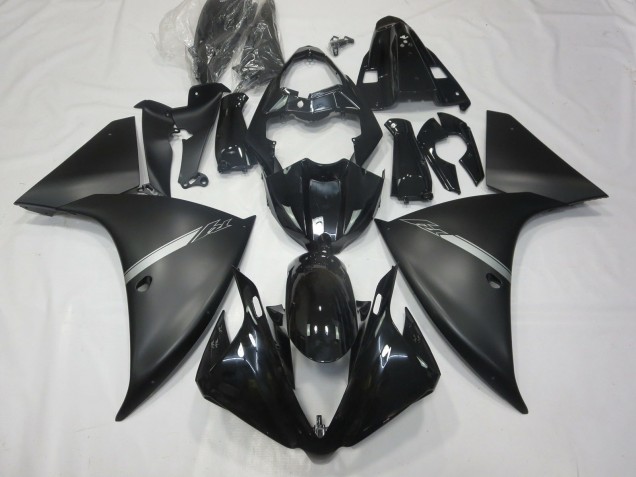 Matt Schwarz 2012-2014 Yamaha R1 Motorrad Verkleidung Matt Schwarz 2012-2014 Yamaha R1 Motorrad Verkleidung