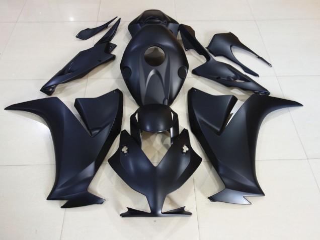 Matt Schwarz 2012-2016 Honda CBR1000RR Motorrad Verkleidung Matt Schwarz 2012-2016 Honda CBR1000RR Motorrad Verkleidung