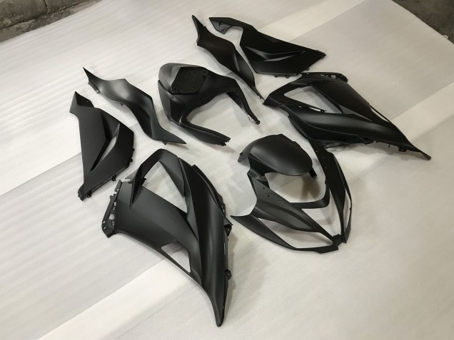 Matt Schwarz 2013-2018 Kawasaki ZX6R Motorrad Verkleidung Matt Schwarz 2013-2018 Kawasaki ZX6R Motorrad Verkleidung